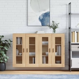 Wall cabinets 2 pcs engineered wood Sonoma oak by vidaXL, Sideboards - Ref: Foro24-3197956, Price: 169,29 €, Discount: %