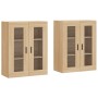 Wall cabinets 2 pcs engineered wood Sonoma oak by vidaXL, Sideboards - Ref: Foro24-3197956, Price: 166,67 €, Discount: %