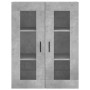 Wall cabinets 2 pcs concrete gray engineered wood by vidaXL, Sideboards - Ref: Foro24-3197957, Price: 155,73 €, Discount: %