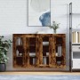 Wall cabinets 2 units engineered wood smoked oak by vidaXL, Sideboards - Ref: Foro24-3197958, Price: 157,78 €, Discount: %