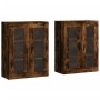 Wall cabinets 2 units engineered wood smoked oak by vidaXL, Sideboards - Ref: Foro24-3197958, Price: 168,27 €, Discount: %