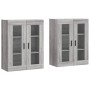 Armarios de pared 2 uds madera de ingeniería gris Sonoma de vidaXL, Aparadores - Ref: Foro24-3197959, Precio: 149,76 €, Descu...