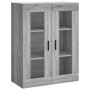 Wandschränke 2 Stk. Sonomagraues Holzwerkstoff von vidaXL, Sideboards - Ref: Foro24-3197959, Preis: 149,76 €, Rabatt: %