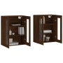 Wall cabinets 2 pcs oak brown engineered wood by vidaXL, Sideboards - Ref: Foro24-3197960, Price: 150,27 €, Discount: %