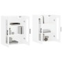 Armarios de pared 2 uds madera de ingeniería blanco de vidaXL, Aparadores - Ref: Foro24-3197961, Precio: 199,27 €, Descuento: %