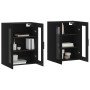 Wall cabinets 2 pcs black engineered wood by vidaXL, Sideboards - Ref: Foro24-3197962, Price: 191,72 €, Discount: %