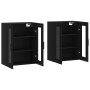 Wall cabinets 2 pcs black engineered wood by vidaXL, Sideboards - Ref: Foro24-3197962, Price: 191,72 €, Discount: %