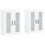 Wall cabinets 2 pcs glossy white engineered wood by vidaXL, Sideboards - Ref: Foro24-3197963, Price: 200,24 €, Discount: %