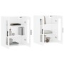 Wall cabinets 2 pcs glossy white engineered wood by vidaXL, Sideboards - Ref: Foro24-3197963, Price: 200,24 €, Discount: %