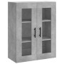 Armarios de pared 2 uds madera de ingeniería gris hormigón de vidaXL, Aparadores - Ref: Foro24-3197965, Precio: 170,82 €, Des...