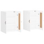 Armarios de pared 2 uds madera de ingeniería blanco de vidaXL, Aparadores - Ref: Foro24-3197993, Precio: 136,61 €, Descuento: %