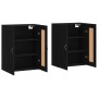 Wall cabinets 2 pcs black engineered wood by vidaXL, Sideboards - Ref: Foro24-3197994, Price: 175,15 €, Discount: %