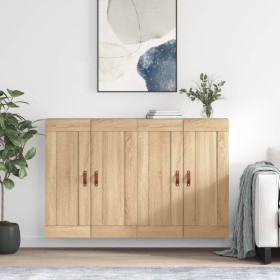 Wandschränke, 2 Stück, Holzwerkstoff, Sonoma-Eiche von vidaXL, Sideboards - Ref: Foro24-3197996, Preis: 124,99 €, Rabatt: %