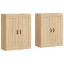 Armarios de pared 2 uds madera de ingeniería roble Sonoma de vidaXL, Aparadores - Ref: Foro24-3197996, Precio: 124,99 €, Desc...