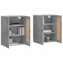 Armarios de pared 2 uds madera de ingeniería gris hormigón de vidaXL, Aparadores - Ref: Foro24-3197997, Precio: 125,99 €, Des...