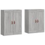 Armarios de pared 2 uds madera de ingeniería gris Sonoma de vidaXL, Aparadores - Ref: Foro24-3197999, Precio: 130,46 €, Descu...