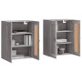 Armarios de pared 2 uds madera de ingeniería gris Sonoma de vidaXL, Aparadores - Ref: Foro24-3197999, Precio: 130,46 €, Descu...