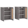 Armarios de pared 2 uds madera de ingeniería gris Sonoma de vidaXL, Aparadores - Ref: Foro24-3197999, Precio: 130,46 €, Descu...