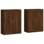 Armarios de pared 2 uds madera de ingeniería marrón roble de vidaXL, Aparadores - Ref: Foro24-3198000, Precio: 129,35 €, Desc...