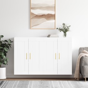 Wall cabinets 2 pcs white engineered wood by vidaXL, Sideboards - Ref: Foro24-3198001, Price: 167,22 €, Discount: %