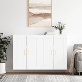 Wall cabinets 2 pcs glossy white engineered wood by vidaXL, Sideboards - Ref: Foro24-3198003, Price: 135,99 €, Discount: %