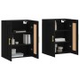 Wall cabinets 2 pcs black engineered wood by vidaXL, Sideboards - Ref: Foro24-3198002, Price: 178,99 €, Discount: %