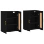 Armarios de pared 2 uds madera de ingeniería negro de vidaXL, Aparadores - Ref: Foro24-3198002, Precio: 178,99 €, Descuento: %