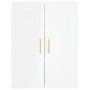 Wall cabinets 2 pcs glossy white engineered wood by vidaXL, Sideboards - Ref: Foro24-3198003, Price: 135,68 €, Discount: %