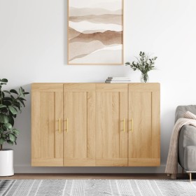 Wall cabinets 2 pcs engineered wood Sonoma oak by vidaXL, Sideboards - Ref: Foro24-3198004, Price: 159,26 €, Discount: %