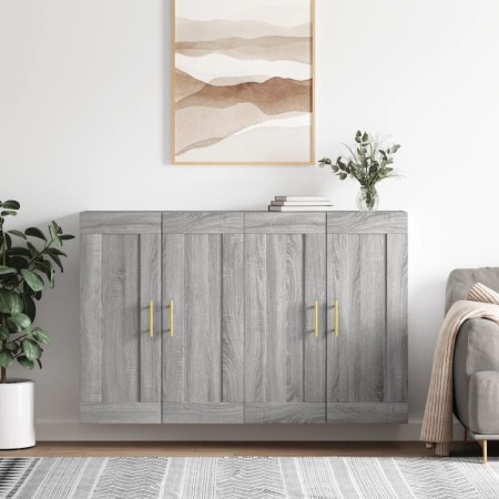 Wall cabinets 2 pcs Sonoma gray engineered wood by vidaXL, Sideboards - Ref: Foro24-3198007, Price: 128,99 €, Discount: %