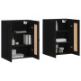 Wall cabinets 2 pcs black engineered wood by vidaXL, Sideboards - Ref: Foro24-3198010, Price: 175,61 €, Discount: %