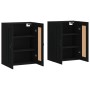 Wall cabinets 2 pcs black engineered wood by vidaXL, Sideboards - Ref: Foro24-3198010, Price: 175,61 €, Discount: %