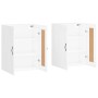 Armarios de pared 2 uds madera de ingeniería blanco brillante de vidaXL, Aparadores - Ref: Foro24-3198011, Precio: 135,69 €, ...