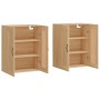 Armarios de pared 2 uds madera de ingeniería roble Sonoma de vidaXL, Aparadores - Ref: Foro24-3198012, Precio: 124,84 €, Desc...