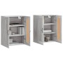 Wall cabinets 2 pcs Sonoma gray engineered wood by vidaXL, Sideboards - Ref: Foro24-3198015, Price: 128,99 €, Discount: %