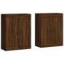 Wall cabinets 2 pcs oak brown engineered wood by vidaXL, Sideboards - Ref: Foro24-3198016, Price: 127,52 €, Discount: %