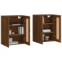 Wall cabinets 2 pcs oak brown engineered wood by vidaXL, Sideboards - Ref: Foro24-3198016, Price: 127,52 €, Discount: %