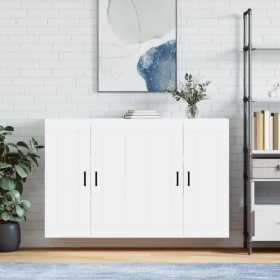 Wall cabinets 2 units engineered wood white by vidaXL, Sideboards - Ref: Foro24-3198017, Price: 132,88 €, Discount: %