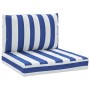 Pallet cushions 2 pieces blue and white striped Oxford fabric by vidaXL, Cushions for chairs and sofas - Ref: Foro24-361766, ...