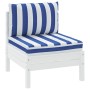 Pallet cushions 2 pieces blue and white striped Oxford fabric by vidaXL, Cushions for chairs and sofas - Ref: Foro24-361766, ...