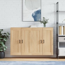 Wall cabinets 2 pcs engineered wood Sonoma oak by vidaXL, Sideboards - Ref: Foro24-3198020, Price: 127,35 €, Discount: %