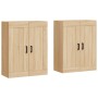 Wall cabinets 2 pcs engineered wood Sonoma oak by vidaXL, Sideboards - Ref: Foro24-3198020, Price: 127,99 €, Discount: %