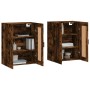 Wall cabinets 2 pcs engineered wood smoked oak by vidaXL, Sideboards - Ref: Foro24-3198022, Price: 127,99 €, Discount: %