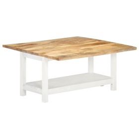 Extendable white mango wood coffee table 90x(45-90)x45 cm by vidaXL, Coffee table - Ref: Foro24-286375, Price: 148,99 €, Disc...