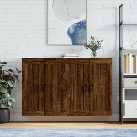 Wall cabinets 2 pcs oak brown engineered wood by vidaXL, Sideboards - Ref: Foro24-3198024, Price: 131,99 €, Discount: %