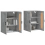 Wall cabinets 2 pcs concrete gray engineered wood by vidaXL, Sideboards - Ref: Foro24-3198021, Price: 128,99 €, Discount: %