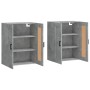 Wall cabinets 2 pcs concrete gray engineered wood by vidaXL, Sideboards - Ref: Foro24-3198021, Price: 128,99 €, Discount: %