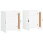 Armarios de pared 2 uds madera de ingeniería blanco de vidaXL, Aparadores - Ref: Foro24-3198025, Precio: 129,05 €, Descuento: %