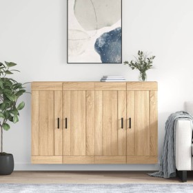 Wandschränke, 2 Stück, Holzwerkstoff, Sonoma-Eiche von vidaXL, Sideboards - Ref: Foro24-3198028, Preis: 124,71 €, Rabatt: %