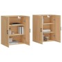 Armarios de pared 2 uds madera de ingeniería roble Sonoma de vidaXL, Aparadores - Ref: Foro24-3198028, Precio: 124,53 €, Desc...